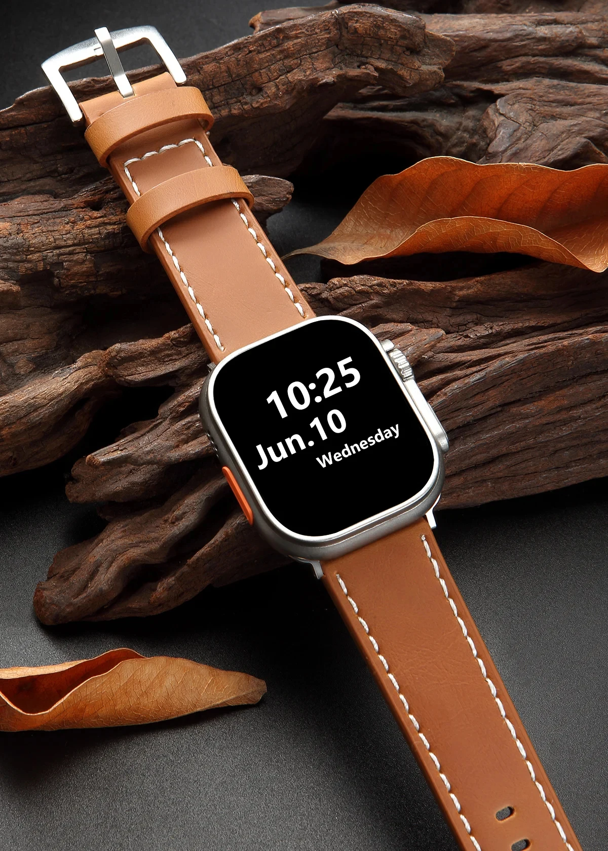 Elegant Black Leather Watch Strap for 18/20/22/24mm 7 Elegant Black Leather Watch Strap for 18/20/22/24mm - Image 7