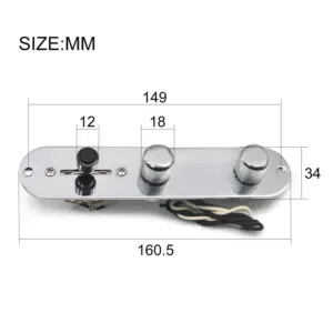 Vintage Prewired Control Plate for Tele Guitars 7 S4de4eaa918144e029bd7727a859d02912