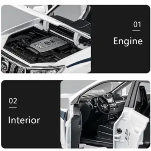 1/24 Scale Toyota Land Cruiser Prado Police Model 12 S4def1c3fd92f498f840a98e05556d3b2s