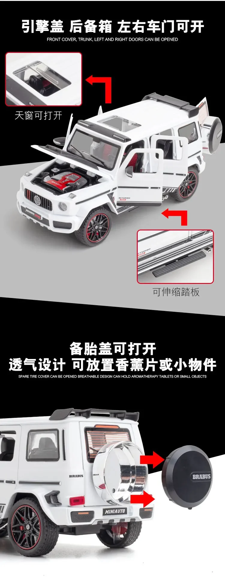 1:24 Scale Mercedes Benz BRABUS G800 Model 25 1:24 Scale Mercedes Benz BRABUS G800 Model - Image 25