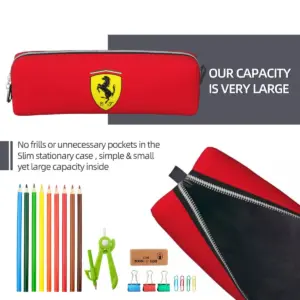 SF Team Leather Pencil Case with Prancing Horse 11 S4e9a5c83740e43709598c884b648d385U
