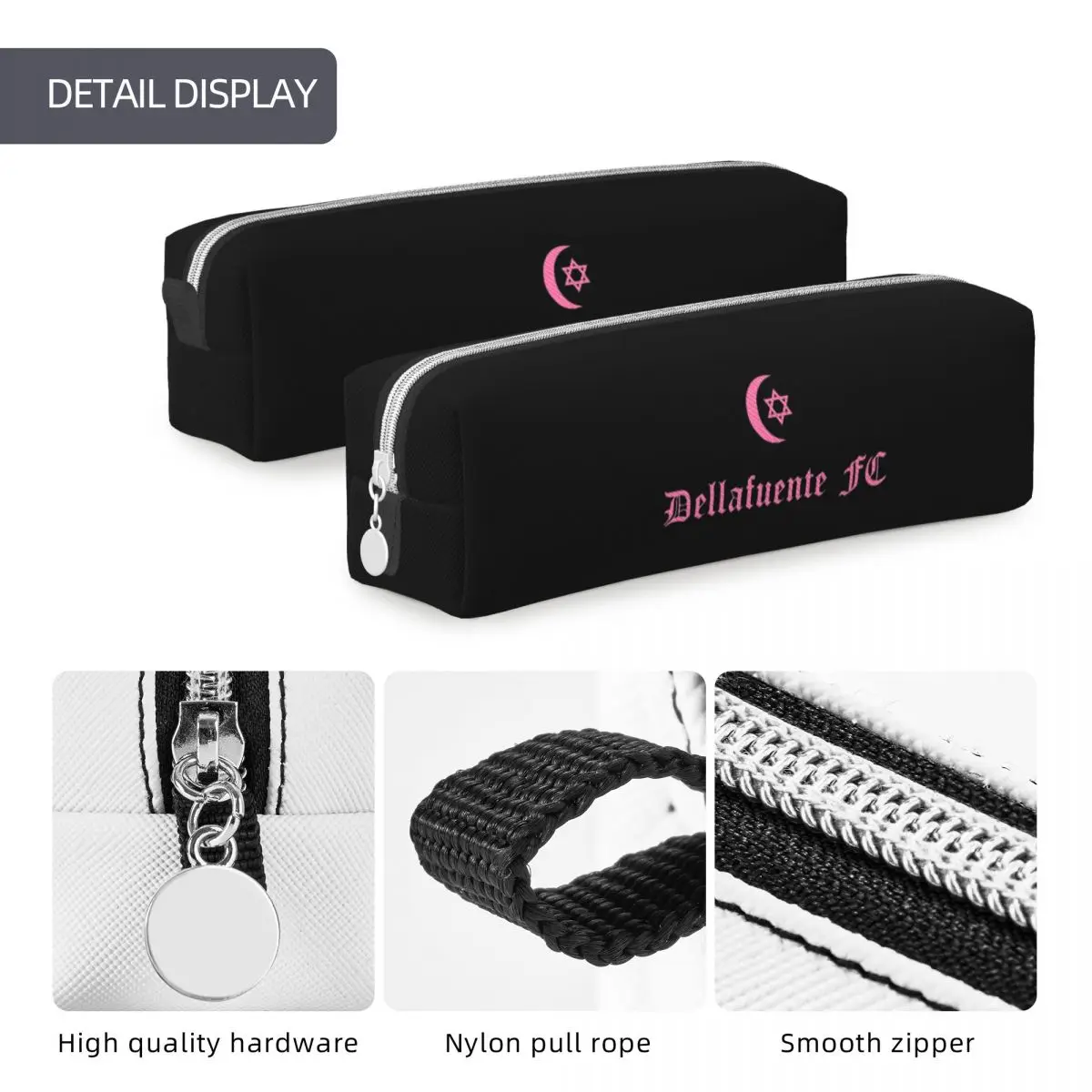 Dellafuente FC Stylish Black Pencil Case 5 Dellafuente FC Stylish Black Pencil Case - Image 5