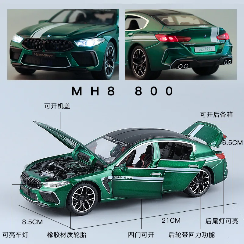 BMW M8 MH8 800 1:24 Diecast Model Car 4 BMW M8 MH8 800 1:24 Diecast Model Car - Image 4