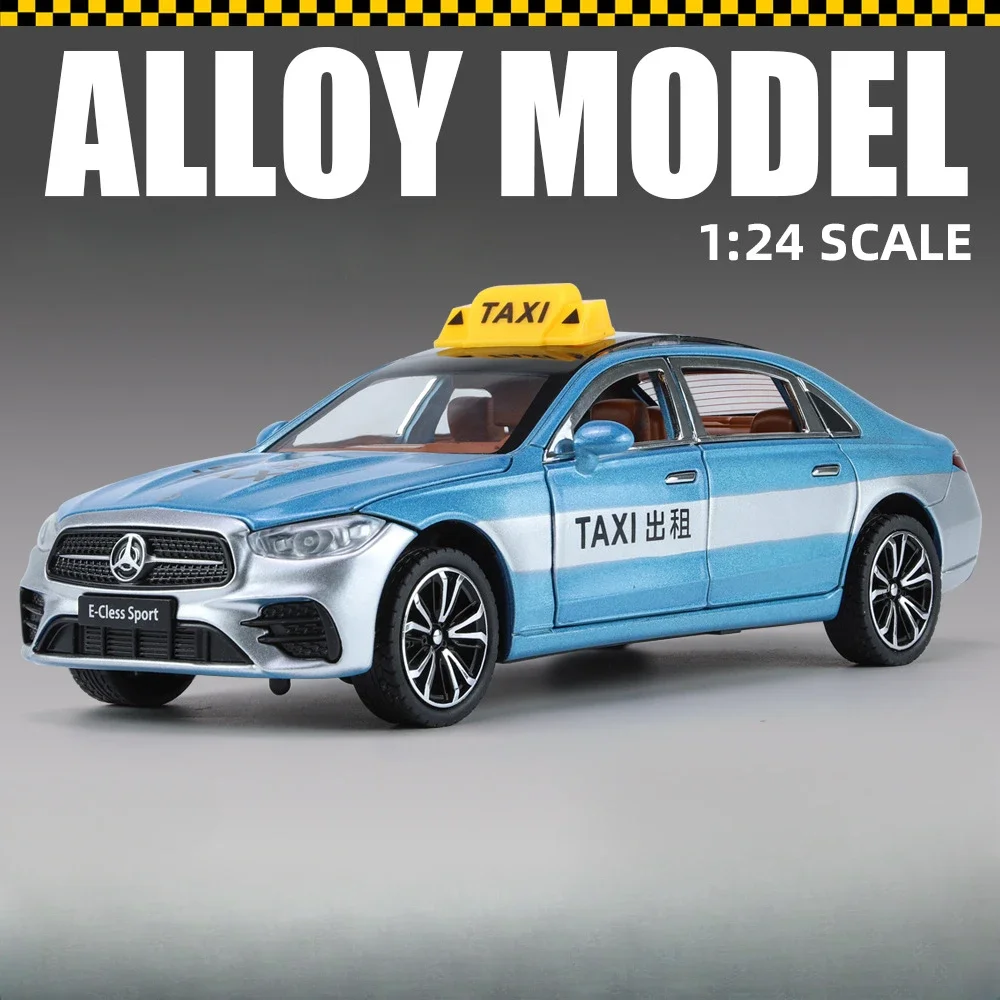 1:24 Scale E300L Taxi Diecast Model Toy 9 1:24 Scale E300L Taxi Diecast Model Toy - Image 9