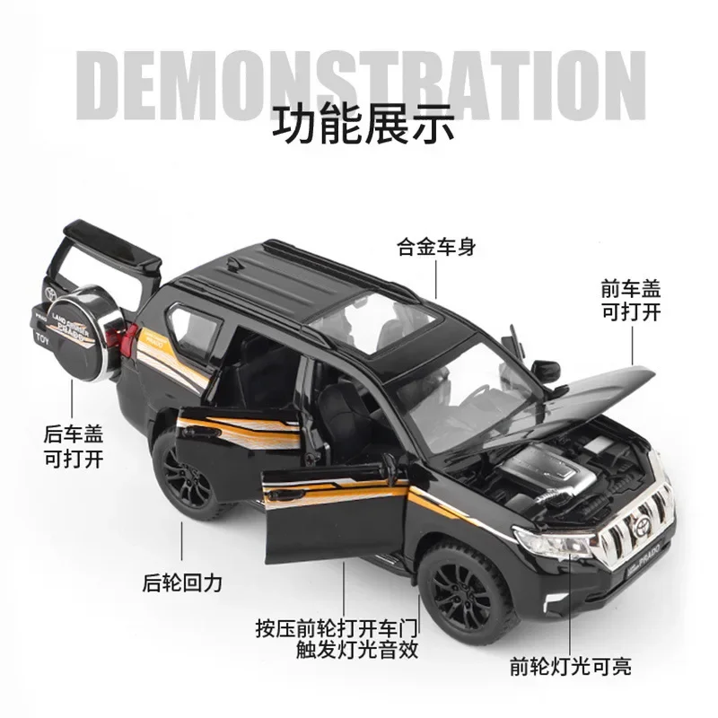 Toyota Prado SUV 1:32 Scale Diecast Model 5 Toyota Prado SUV 1:32 Scale Diecast Model - Image 5