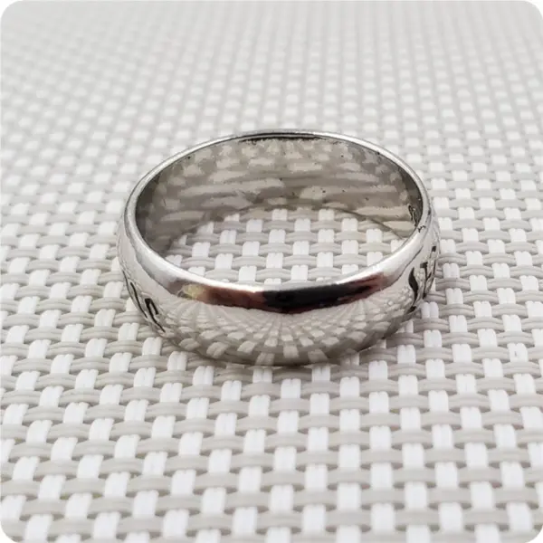 Antique Style German WWII Metal Ring 925 - Image 5