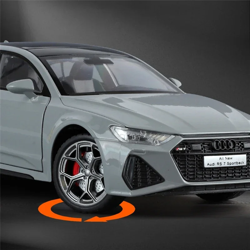 Audi RS7 Coupe Diecast Model 1:24 White 5 Audi RS7 Coupe Diecast Model 1:24 White - Image 5