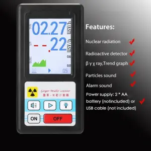 BR-6 Geiger Counter Radiation Detector LCD 11 S51cf228ccc894add8625010ea20666d8X