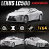 1:64 Lexus LC500 Diecast Model Car in Silver