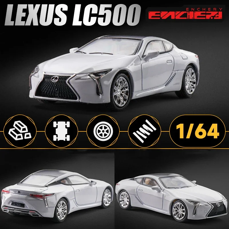1:64 Lexus LC500 Diecast Model Car in Silver 1 1:64 Lexus LC500 Diecast Model Car in Silver