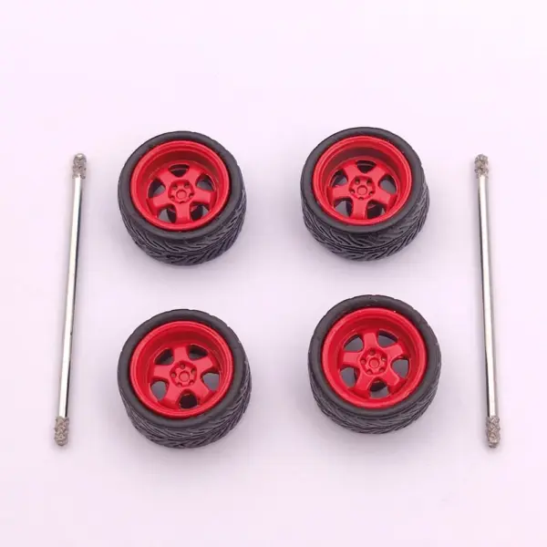 Custom 1:64 Scale Model Car Wheels Set - Image 22