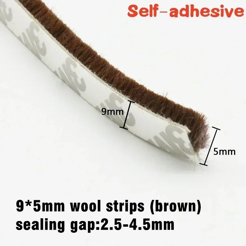 Self-Adhesive Brush Strip Weather Seal 5M/10M 10 Self-Adhesive Brush Strip Weather Seal 5M/10M - Image 10
