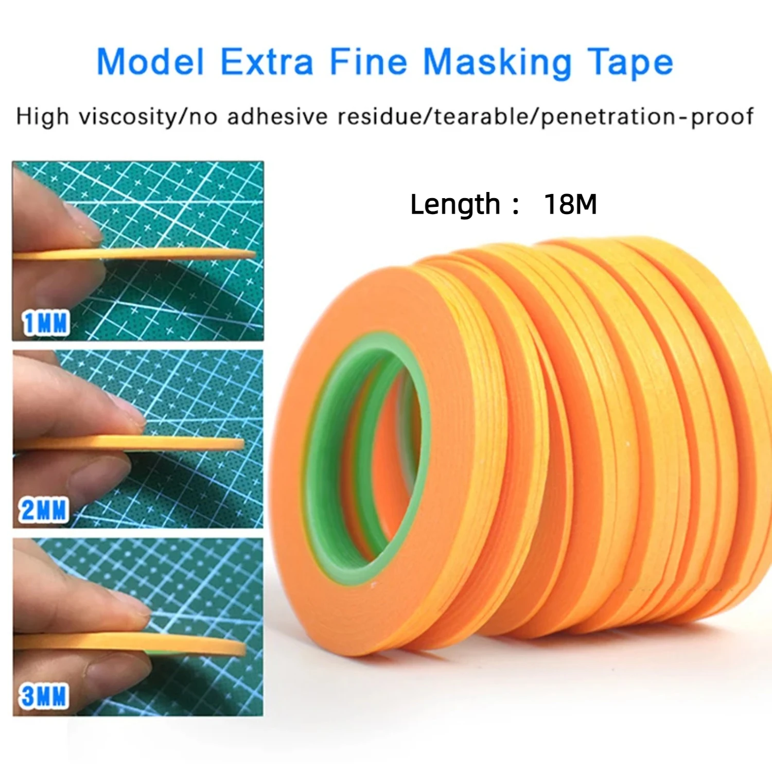 Model Masking Tape Set - Yellow 9 Rolls 3 Model Masking Tape Set - Yellow 9 Rolls - Image 3