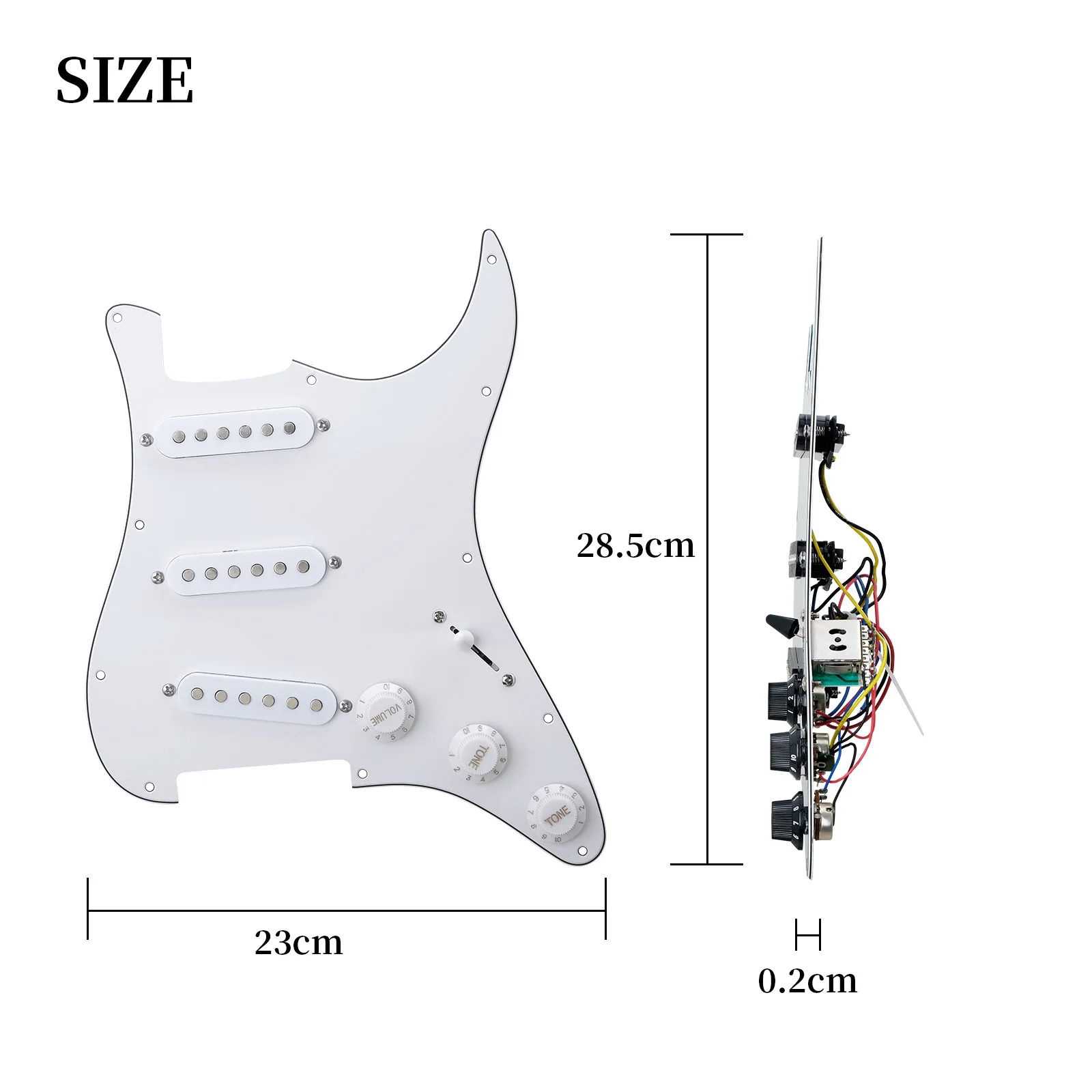 Electric Guitar Loaded Pickguard for ST Style 5 Electric Guitar Loaded Pickguard for ST Style - Image 5
