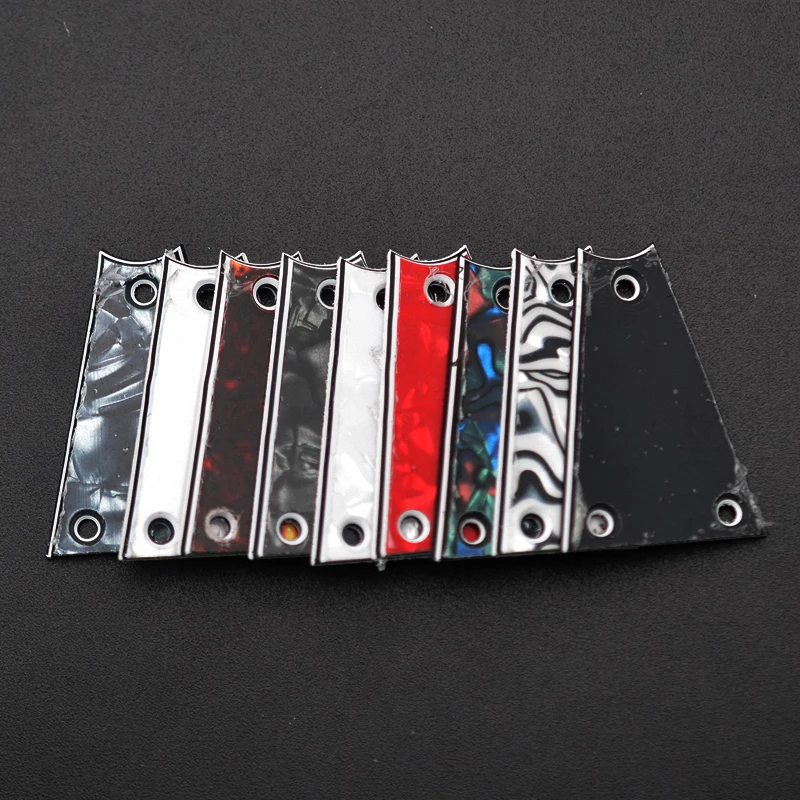 Triangle Truss Rod Cover 42.5x30mm Black White Shell 7 Triangle Truss Rod Cover 42.5x30mm Black White Shell - Image 7