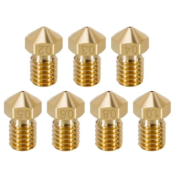 2pcs M6 Thread Nozzles for E3D V5 V6 3D Printers - Image 5