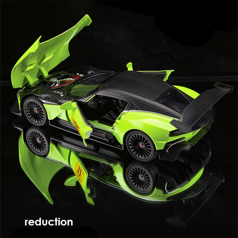 1:22 Die-Cast Blue Sports Car Model 5 1:22 Die-Cast Blue Sports Car Model - Image 5