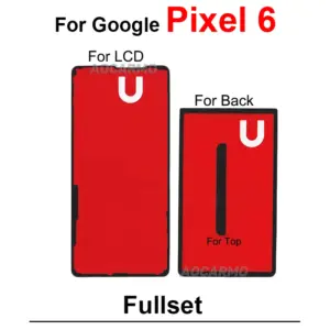 Red Adhesive Back Cover Stickers for Pixel 6 Pro 10 S55b7ee672f4244fe9c3244819077ee82a