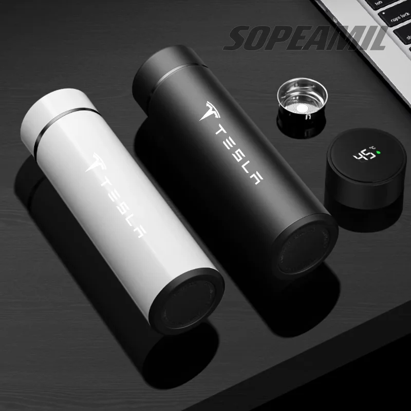 Tesla Thermos Mug with Temperature Display 4 Tesla Thermos Mug with Temperature Display - Image 4