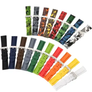 Vibrant Red Silicone Watch Band for 20-26mm Watches 9 S56ad7944acdd43e99386fed2b25cde91h 21