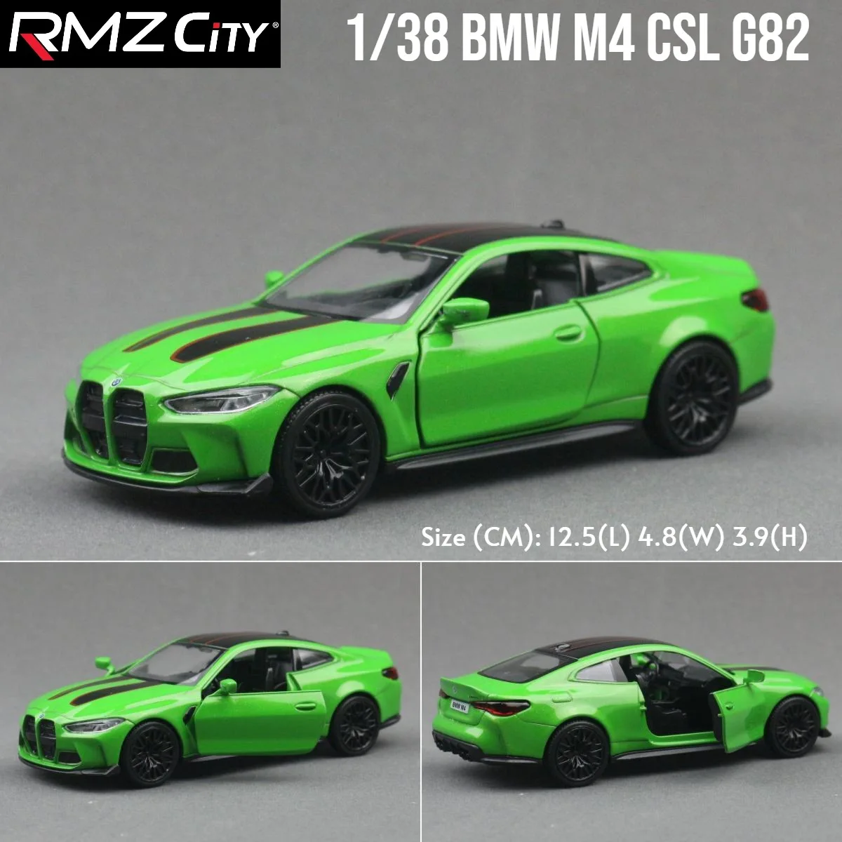 1:36 BMW M4 CSL and M3 E30 Alloy Car Model 7 1:36 BMW M4 CSL and M3 E30 Alloy Car Model - Image 7