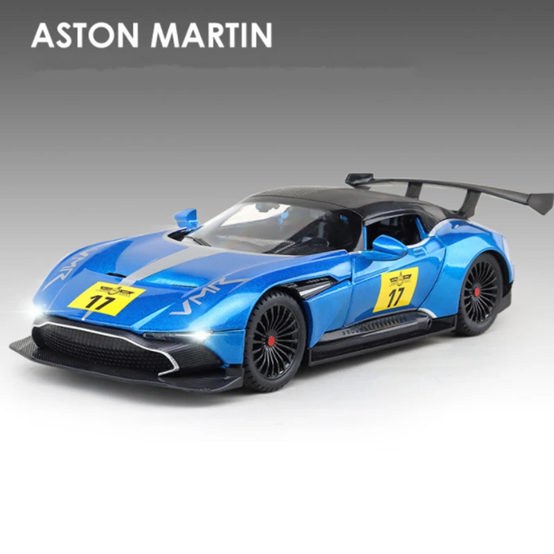 1:22 Aston Martin GT Diecast Model Car Blue 8 1:22 Aston Martin GT Diecast Model Car Blue - Image 8