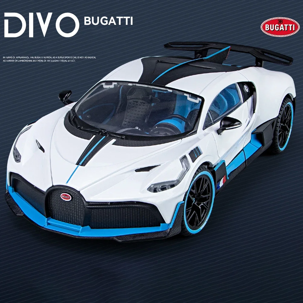 1:18 Bugatti Divo Diecast Model Black Blue 9 1:18 Bugatti Divo Diecast Model Black Blue - Image 9