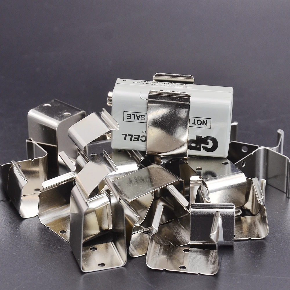 Stainless Steel 9V Battery Clip Holder for Guitars 2 Stainless Steel 9V Battery Clip Holder for Guitars - Image 2