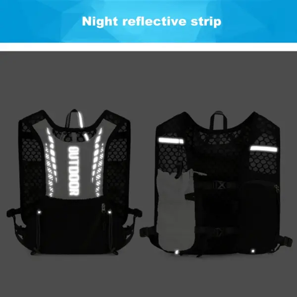Hydration Running Vest with Reflective Strips - Image 4