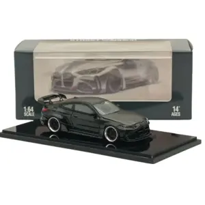 STREET WARRIOR SW 1:64 M4 Black Diecast Car 7 S5847e24a3a184543b8b622ab5df2724fL