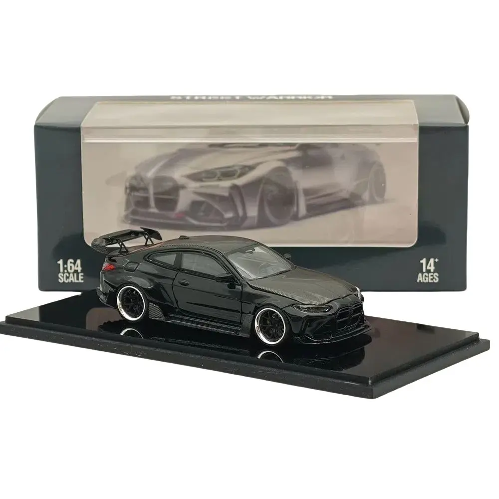 STREET WARRIOR SW 1:64 M4 Black Diecast Car 2 STREET WARRIOR SW 1:64 M4 Black Diecast Car - Image 2