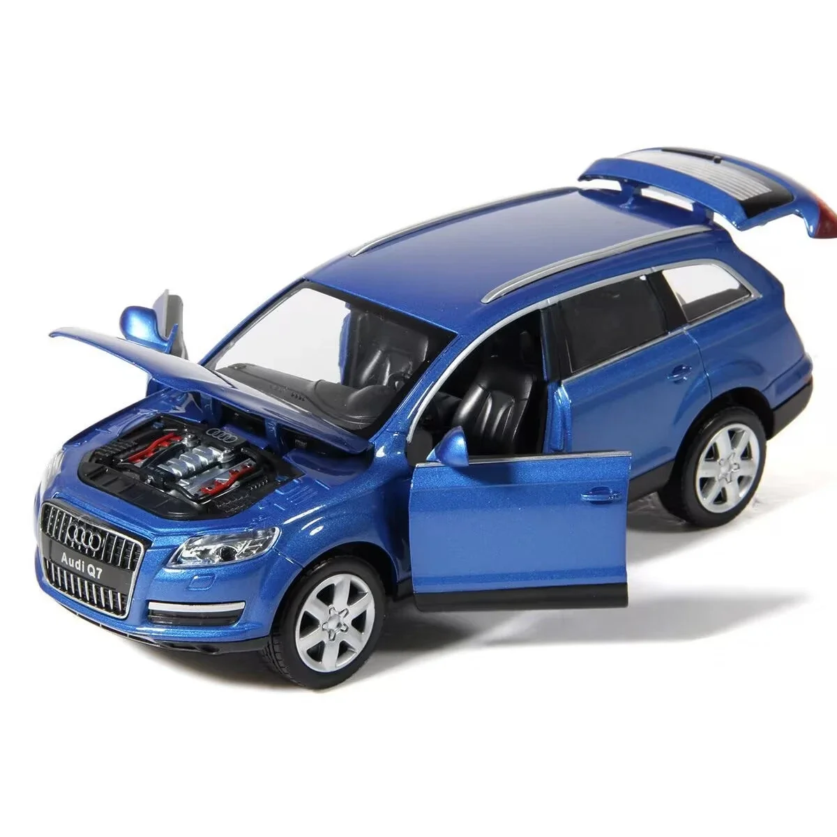 1:32 Audi Q7 SUV Matte Black Diecast Model 4 1:32 Audi Q7 SUV Matte Black Diecast Model - Image 4