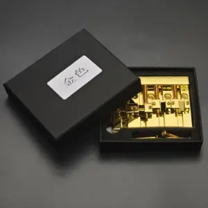 Vintage 4-String Bass Bridge in Shiny Gold 14 S592f5bc34b3943f8b8cd9a7451721bd6L