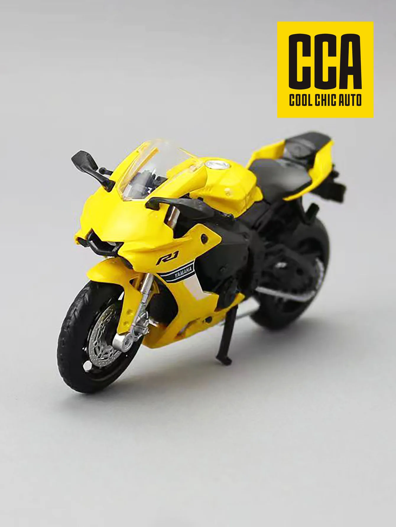 1:18 Scale Matte Black Alloy Motorbike Model 3 1:18 Scale Matte Black Alloy Motorbike Model - Image 3