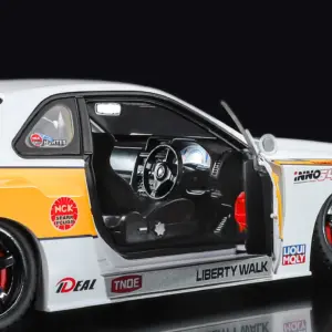 1:18 Nissan GTR R34 S15 LBWK Diecast Model Car 11 S59b86ef7ca0f400eb8e7df3079672840Y