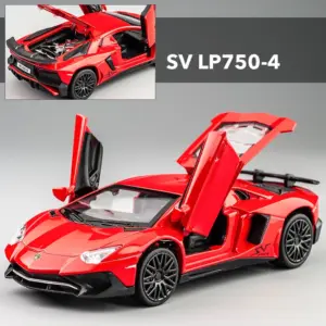 1:32 LP770 Diecast Lamborghini Aventador SVJ Car 34 S5a04351c6d8f4dbe958ee3a6c53545e4y 1