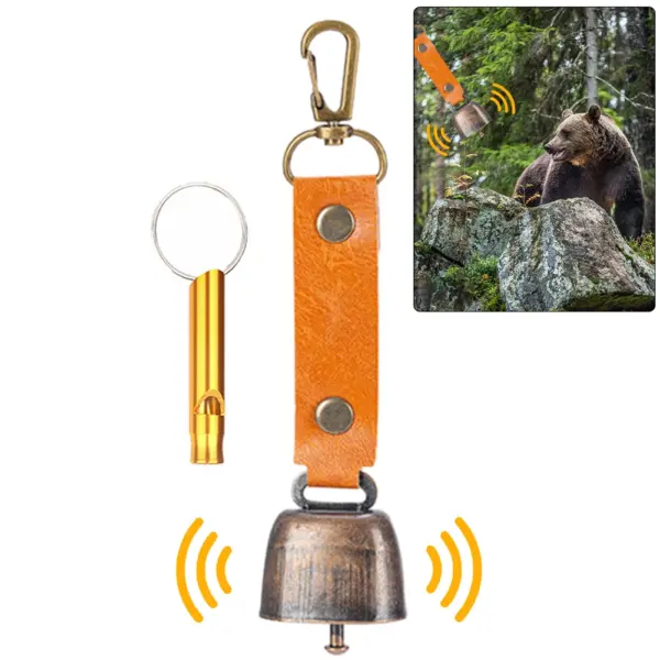 Loud Bear Bell with Emergency Whistle Set - Image 5
