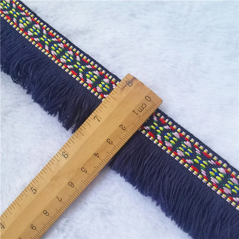 Colorful Jacquard Lace Ribbon 4.3cm x 2 Yards 18 Colorful Jacquard Lace Ribbon 4.3cm x 2 Yards - Image 18