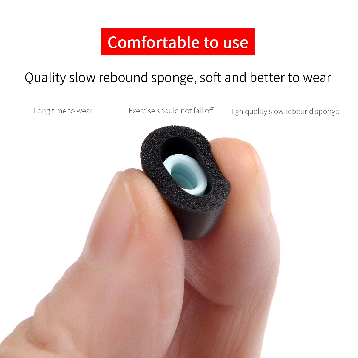 Memory Foam Ear Tips for 1MORE EVO Earbuds 5 Memory Foam Ear Tips for 1MORE EVO Earbuds - Image 5