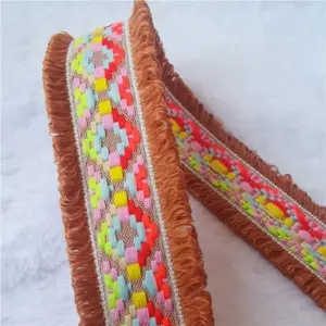 Colorful Jacquard Lace Ribbon 4.3cm x 2 Yards 30 S5a499e393a35474eb421314aaef38709F