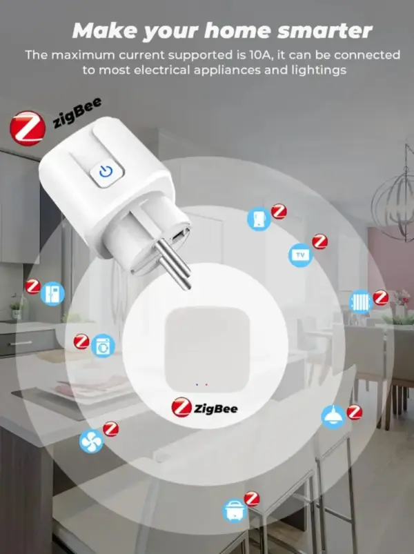 JSPTEC Tuya Zigbee Smart Plug EU 16A/20A - Image 4