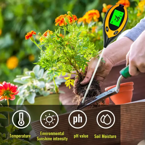 4-in-1 Digital Soil pH Meter Tester - Image 4