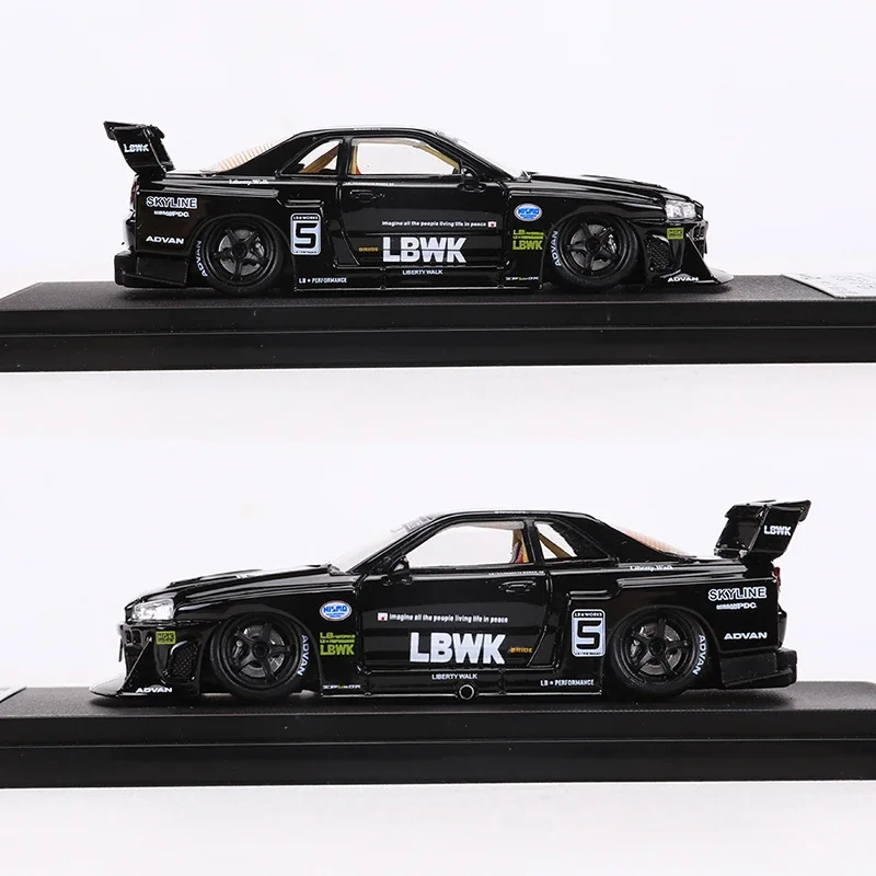 1:64 Scale Black Nissan Skyline GT-R R34 Model 4 1:64 Scale Black Nissan Skyline GT-R R34 Model - Image 4