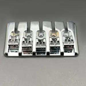 Vintage 5-String Bass Bridge in Chrome, Black, Gold 11 S5ab610ce63f24a69bc67fbd75dfdec93n