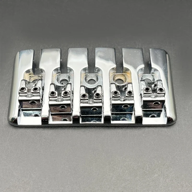 Vintage 5-String Bass Bridge in Chrome, Black, Gold 3 Vintage 5-String Bass Bridge in Chrome, Black, Gold - Image 3
