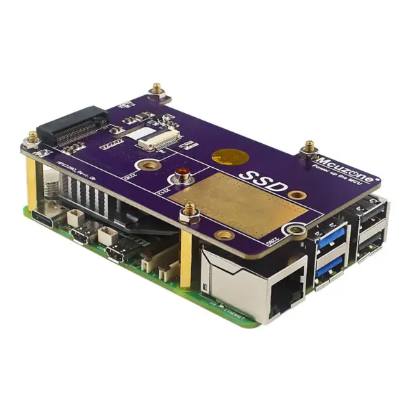 Raspberry Pi 5 PCIe to M.2 NVMe SSD Adapter - Image 2