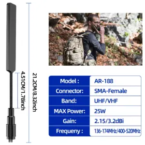 ABBREE AR-188 Dual-Band Antenna for Walkie Talkies 10 S5b5bc236fe4b4fb2ab7a4c1dc5fb8ac0V