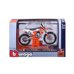 Bburago 1:18 KTM 450 Rally & SX-F Model 15 S5b7f4f40860b4722af78d67f0f950bf90