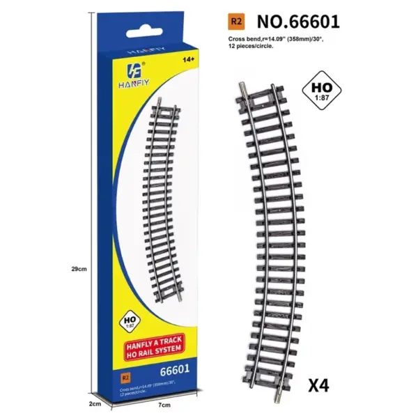 HO Scale Model Train Track with Curved Rails - Image 16