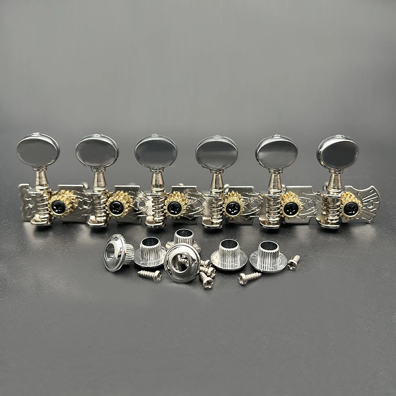6R6L Stainless Steel Tuning Pegs for Guitars 6 6R6L Stainless Steel Tuning Pegs for Guitars - Image 6
